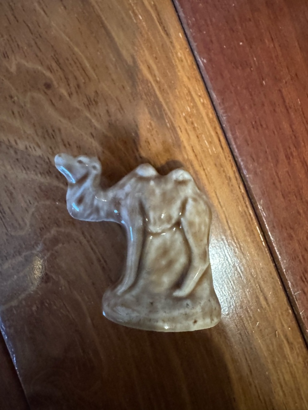 Wade Whimsies Small Ceramic Camel Figurine in Glazed Beige
